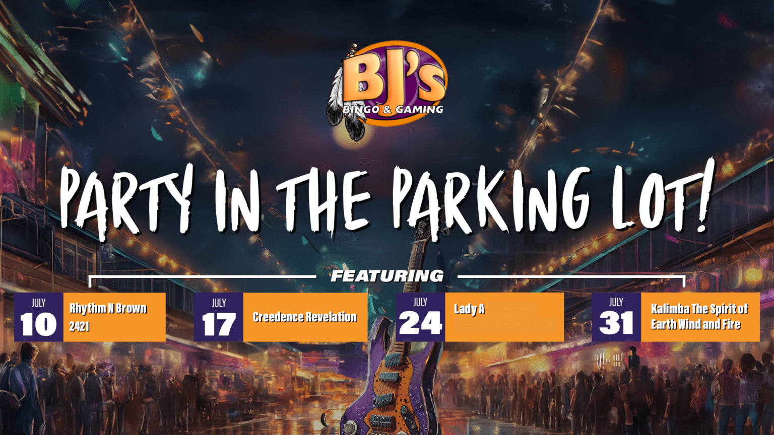 BJ's Bingo & Gaming Is Hosting The First Ever Party In The Parking Lot This July